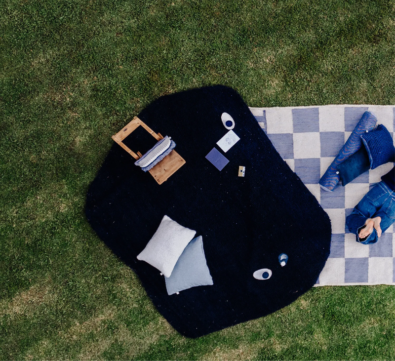 Slow blue rug